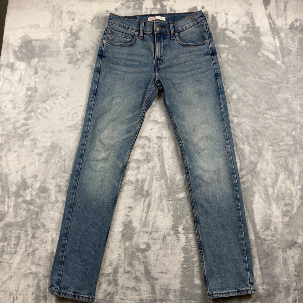 Signature by Levi Strauss & Co Mens Slim Fit Jeans 29x30 Blue Medium Wash